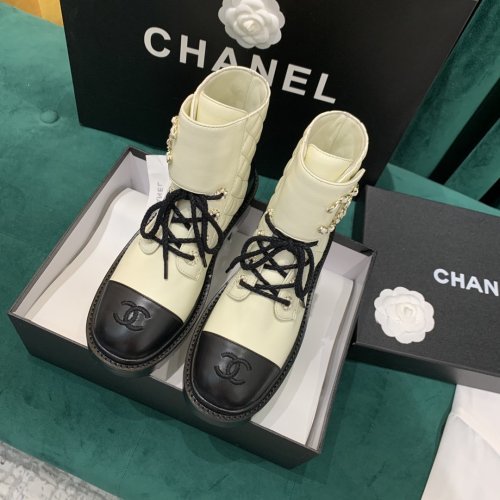 Chanel Women Shoes Boots Luxury Brand Design Leather Ankle Fashion Boots for Winter