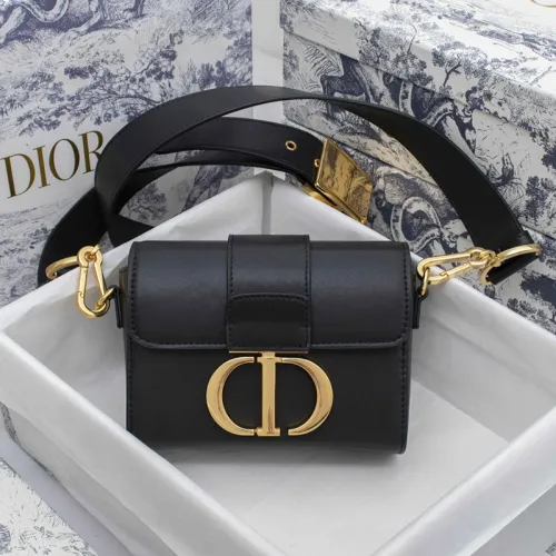 Dior Womens Bags Crossbody Bags 30 MONTAIGNE BOX BAG Black Box Calfskin