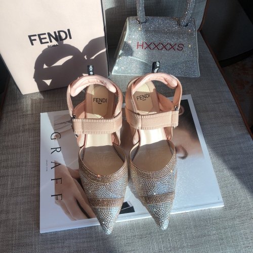 Fendi Womens Shoes Pump SLINGBACKS 8.5cm