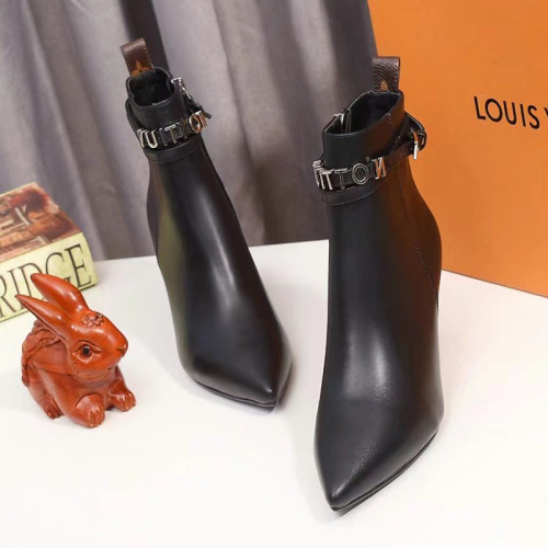 Louis Vuitton Women Shoes Boots Fashion Ankle Boots Luxury Brand Leather Design with Original Box