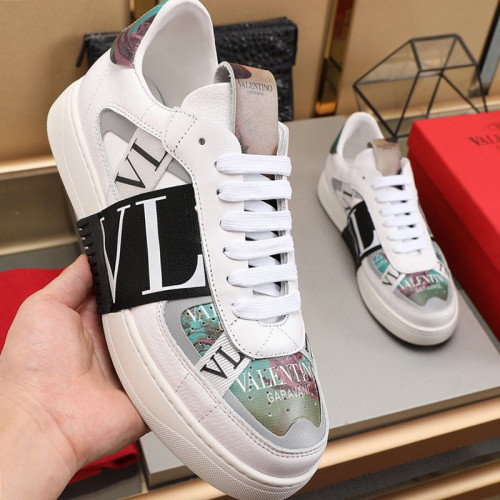 Valentino Men Shoes Fashion Design Luxury Brand Calfskin VL7N Sneaker With Bands