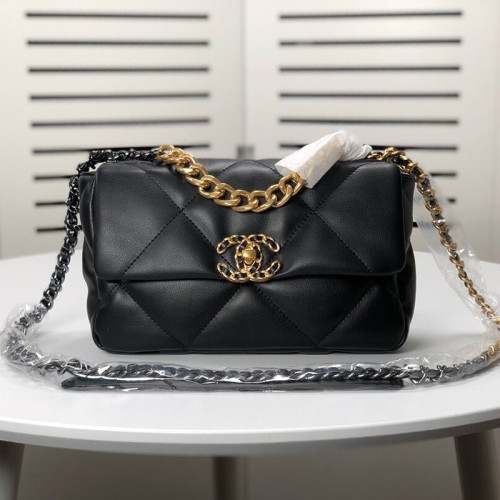 Chanel Womens Bags Shoulder Bags Luxury Brand Chanel 19 Flap Bag with Original Box