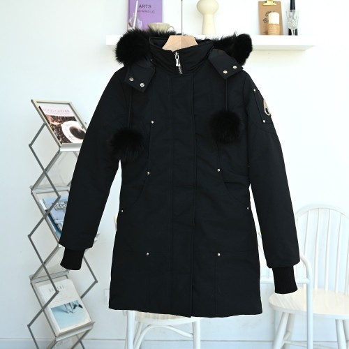 Moose Knuckles Design Womens Winter Windprood Down Jackets Keep Warm 90% White Duck Down