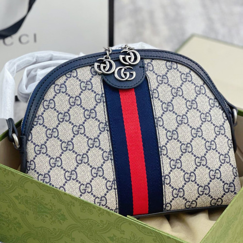 Gucci Womens Bags Luxury Brand GG Supreme Ophidia GG Shoulder Messenger Bag with Original Box 499621 K05NN 4076
