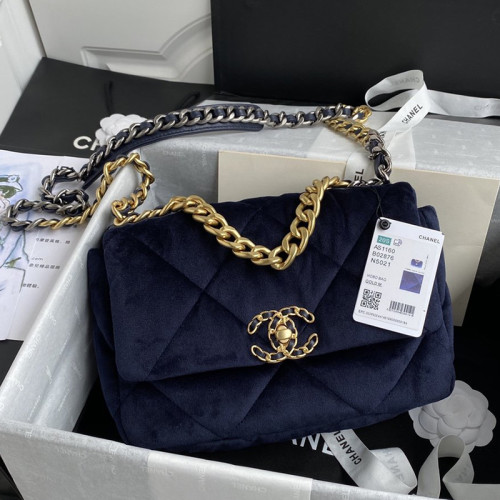 Chanel Womens Bags Luxury Brand Chanel 19 Large Flap Bag Shoulder Bags