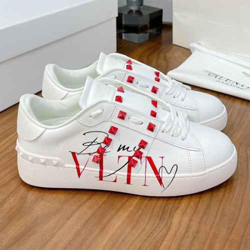 Valentino Men Shoes Fashion Design Luxury Brand OPEN SNEAKER WITH VLTN PRINT with Original Box WY2S0830XZUKR5