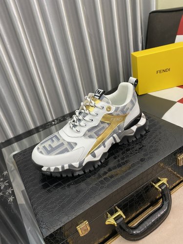 Fendi Mens Shoes Fashion Sneakers Luxury Brand Casual Shoes for Men with Original Box