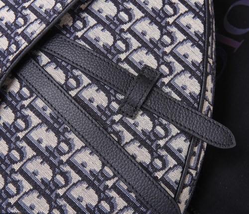 Dior Womens Mens Bag Saddle Bag Luxury Brand Design Fashion Type Shoulder Bags MAXI SADDLE BAG Beige and Black Dior Oblique Jacquard 1ADPO211YKY_H27E with Original Box