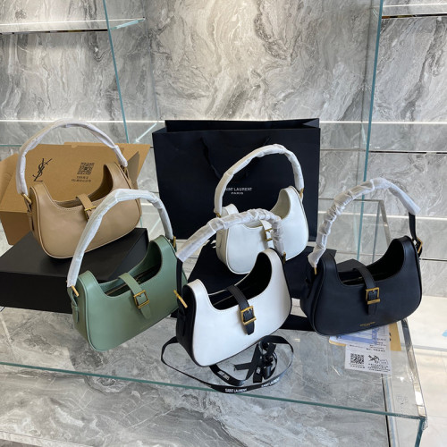 Saint Laurent YSL Womens Bag LE FERMOIR HOBO BAG IN SHINY LEATHER Designer Luxury Brand Women Shoulder Messenger Bags with Original Box