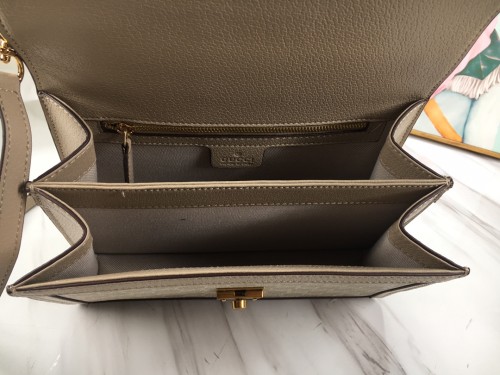 Gucci Womens Bags Shoulder Messenger Bag Luxury Brand Gucci Ophidia small top handle bag in GG supreme canvas with Original Box 651055 UULAG 9682