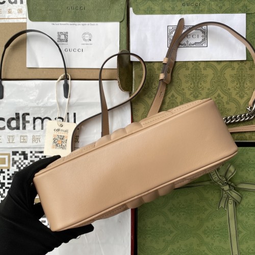 Gucci Womens Bags GG Marmont small matelassé shoulder bag Luxury Brand with Original Box 447632 UM8BN 2754