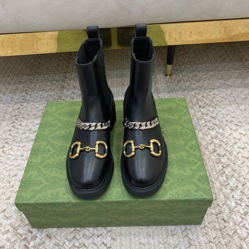 Gucci Women Shoes Boots Luxury Brand Fashion Women's ankle boot with Double G with Original Box 678984 17K40 1284