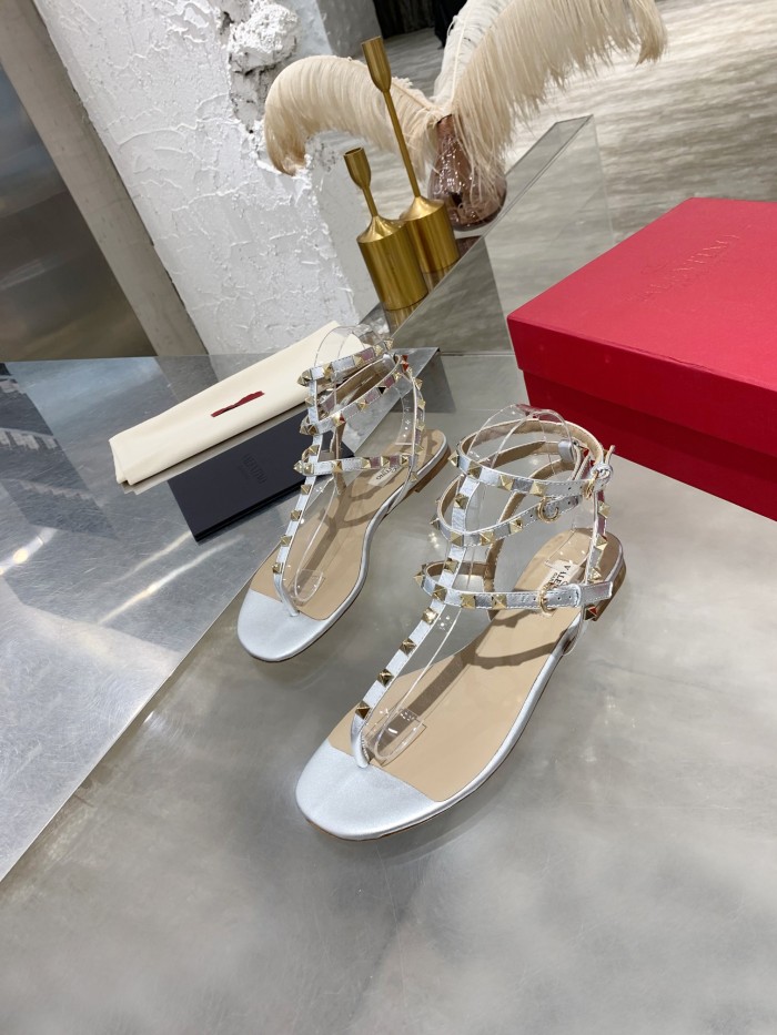 Valentino Women Shoes Mule Flip Flop Sandals ROMAN STUD SLIDE SANDAL IN QUILTED NAPPA with Original Box Luxury Brand