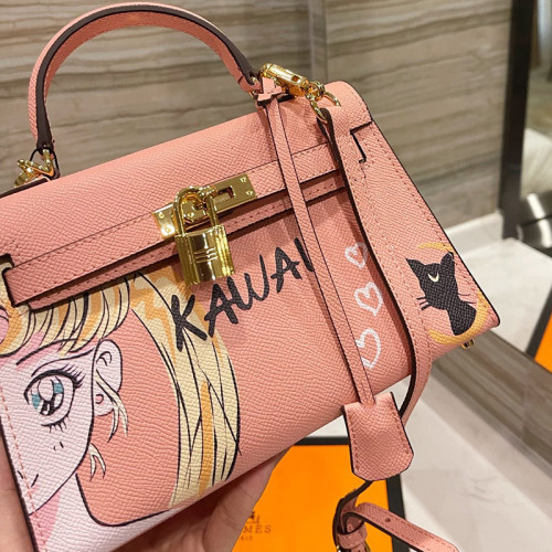 Hermes Womens Bags Handbags Luxury Brand Fashion Hermès Kelly Mini Kelly Second Generation Totes