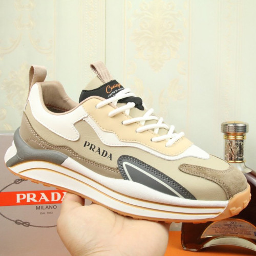 Prada Mens Shoes Sneakers Casual Shoes for Men Luxury Brand Breathable Fashion Sneakers with Original Box