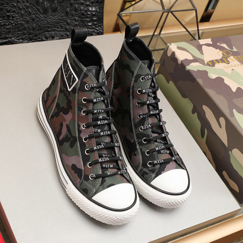 Valentino Men Shoes Fashion Design Luxury Brand Giggies High-Top Fabric Sneaker