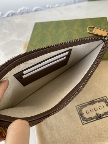 Gucci Mens Bags Clutch Pouch Luxury Brand Ophidia pouch with Web in GG Supreme with Original Box 672989 96IWT 8745