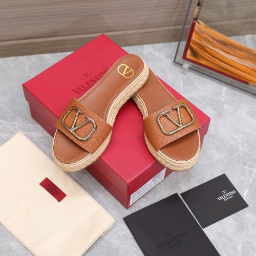 Valentino Womens Shoes Flat Mule Sandals Luxury Brand Design with Original Box