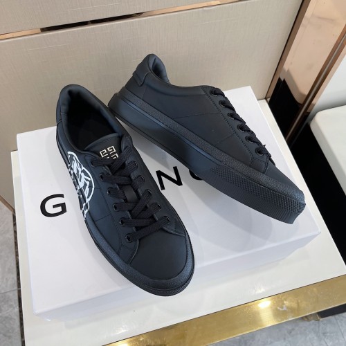 Givenchy Men Shoes Fashion Type Luxury Brand GIVENCHY SNEAKERS IN LEATHER WITH LATEX BAND with Original Box