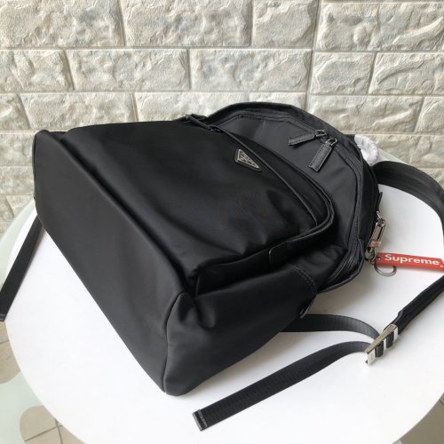 Prada Mens Bags Backpack Nylon and Saffiano Leather Backpack Luxury Brand 2VZ048_973_F0002_V_OOO