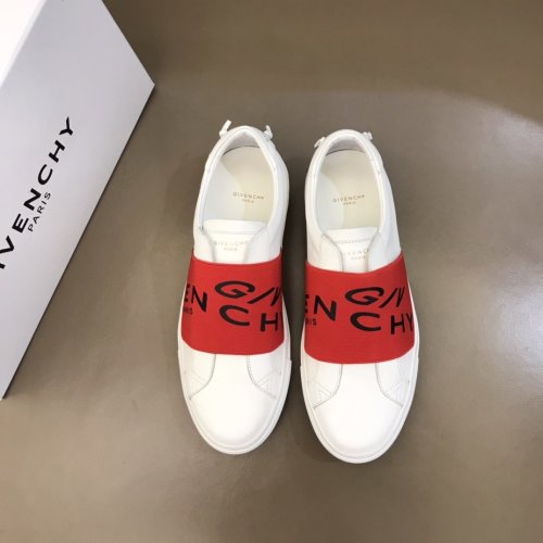 Givenchy Men Shoes Fashion Type Luxury Brand GIVENCHY SNEAKERS IN LEATHER WITH LATEX BAND with Original Box