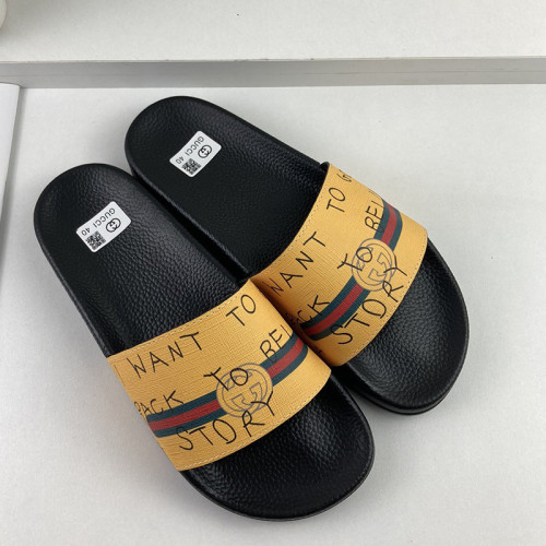 Gucci Mens Shoes Sandals Slides Slippers Luxury Brand Thick Sole Design with Original Box