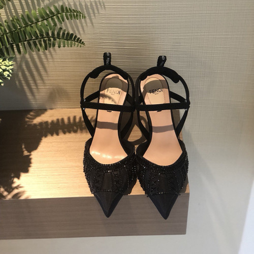 Fendi Womens Shoes COLIBRI LITE SLINGBACKS 8.5cm