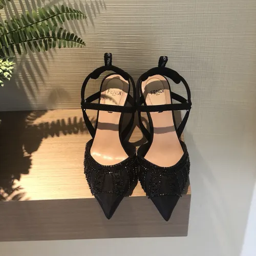Fendi Womens Shoes COLIBRI LITE SLINGBACKS 8.5cm