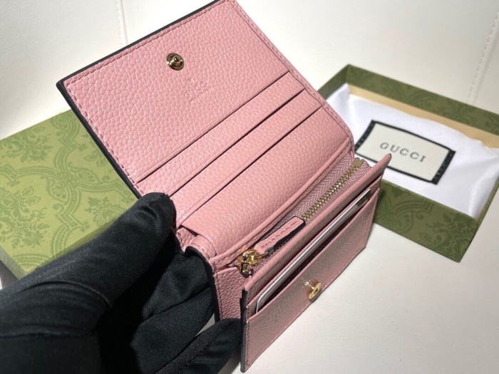 Gucci Womens Bags Wallets Leather Design Luxury Brand GG Marmont card case wallet with Original Box 658610 17WAG 5788
