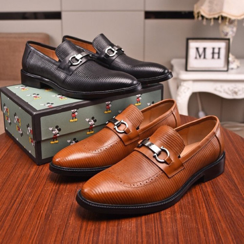 Gucci Mens Shoes Leather Design Luxury Brand Business Dress Shoes for Men with Original Box