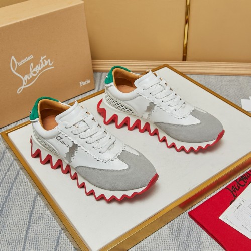 Christian Louboutin Mens Shoes Sneakers Luxury Brand Red Bottom Design Sports Footwears