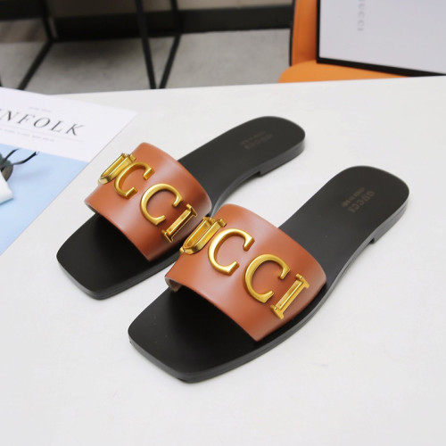 Gucci Womens Shoes Sandals Casual Design Luxury Brand Classic Leather thong sandal with Double G ‎497444 A3N00 1000 with Original Box