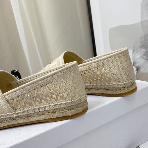 Dior Women Shoes Luxury Brand Design Dior Granville Espadrille Mesh Embroidery Womens Shoes KCB585EMR_S900