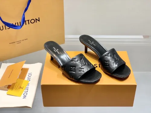 Louis Vuitton Womens Shoes Pumps Sandals Leather Design Luxury Brand Fashion Sandals with Original Box 5.5cm Heel
