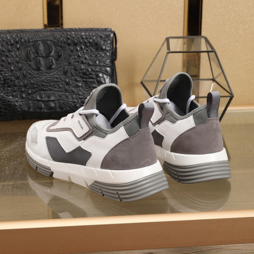 Prada Men Shoes Luxury Brand Sneakers Twist Technical Fabric Sneakers