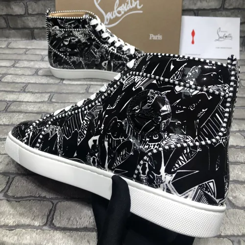 Christian Louboutin Mens Shoes Luxury Brand Red Bottom Design Louis Junior Spikes Flat with Original Box CL sneakers