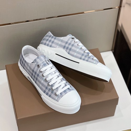 Burberry Mens Shoes Sneakers Fashion Type Luxury Brand Vintage Check Cotton Sneaker with Original Box