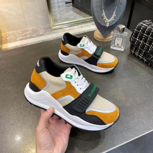 Burberry Men Womens Shoes Suede Leaher Sneakers