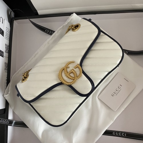 Gucci Womens Bags Shoulder Messenger Bag Luxury Brand Small GG Marmont bag with Original Box