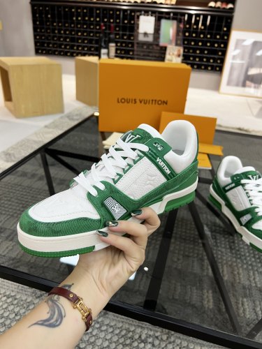 Louis Vuitton Men Shoes Fashion Sneakers Design Luxury Brand LV TRAINER SNEAKER with Original Box 1A9JI9
