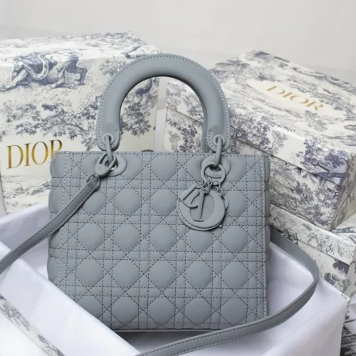 Dior Womens Bags Handbags Luxury Fashion MEDIUM LADY D-LITE BAG with Original Box