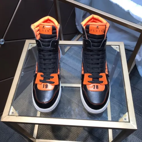 Philipp Plein Men Shoes High Top Sneaker Fashion Design Luxury Brand