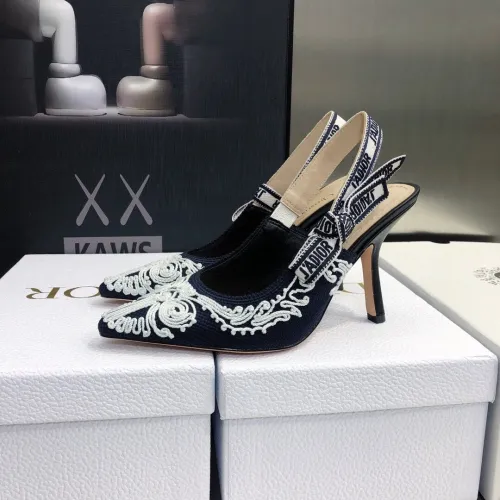 Dior Womens Shoes Sandals Fashion Pumps Luxury Brand D-Doll Quake Oblique PUMP with Original Box
