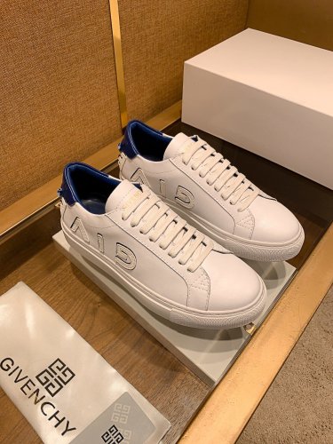 Givenchy Men Shoes Fashion Type Luxury Brand GIVENCHY SNEAKERS IN LEATHER WITH LATEX BAND with Original Box