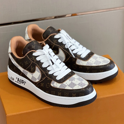 Louis Vuitton Men Shoes Fashion Sneakers Design Luxury Brand LVXNIKE Air Force Sneakers with Original Box
