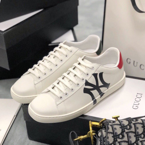 Gucci Womens Shoes Fashion Sneakers Lace-Up Luxury Brand Women's Ace Embroidered Sneaker with Original Box