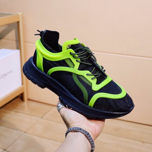 Givenchy Men Shoes Fashion Type Luxury Brand GIVENCHY SNEAKERS IN LEATHER WITH LATEX BAND with Original Box