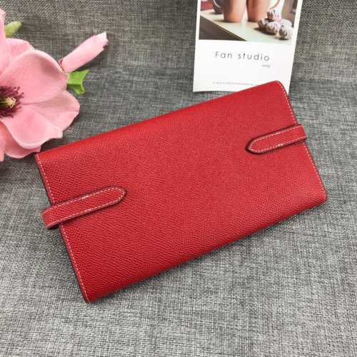 Hermes Womens Mens Wallets Purse Kelly Bag Clutch Leather Design Coin Bag with Original Box