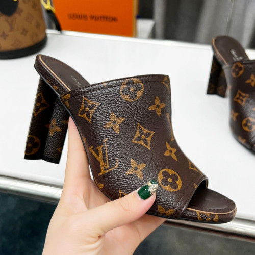 Louis Vuitton Womens Shoes Sandals Slippers Luxury Brand SILHOUETTE MULE 1A9PX4 Monogram denim with Original Box