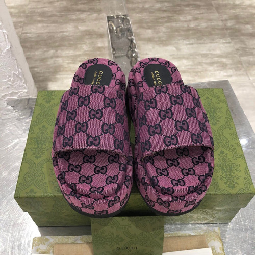 Gucci Womens Shoes Platform Slide Sandal